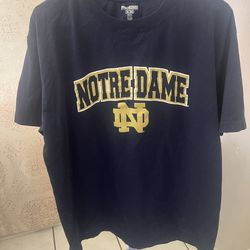 Pro Edge Notre Dame Fighting Irish Men's Navy Gold Shirt Size XL