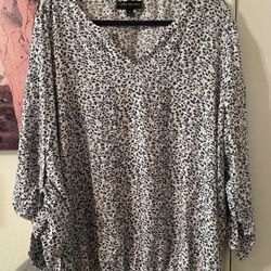 Lane Bryant Plus Size Womens floral Top size 16 pre-owned