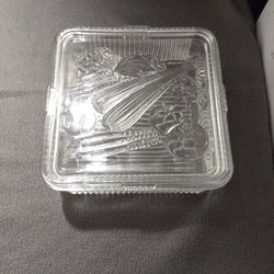Vintage Refrigerator Glass Dish