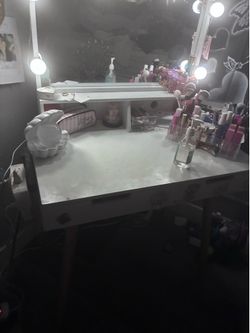 White vanity