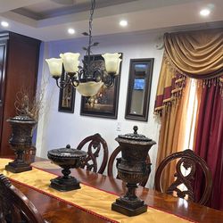 Dining room Chandelier with 6 light bulbs