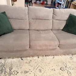 Gray 3 seat sofa