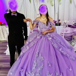 Quinceanera Lilac Butterfly