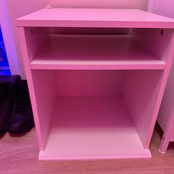 Small white bedside table