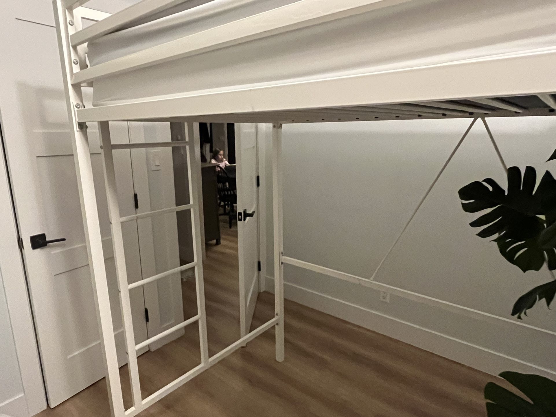 White Loft Bed (Twin)