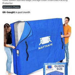 Nordic Elk Queen Mattress Bag for Moving/Storage