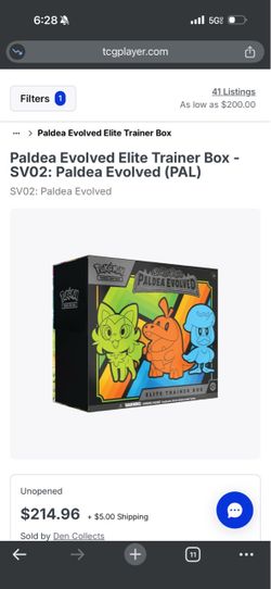 Paldea evolved etb