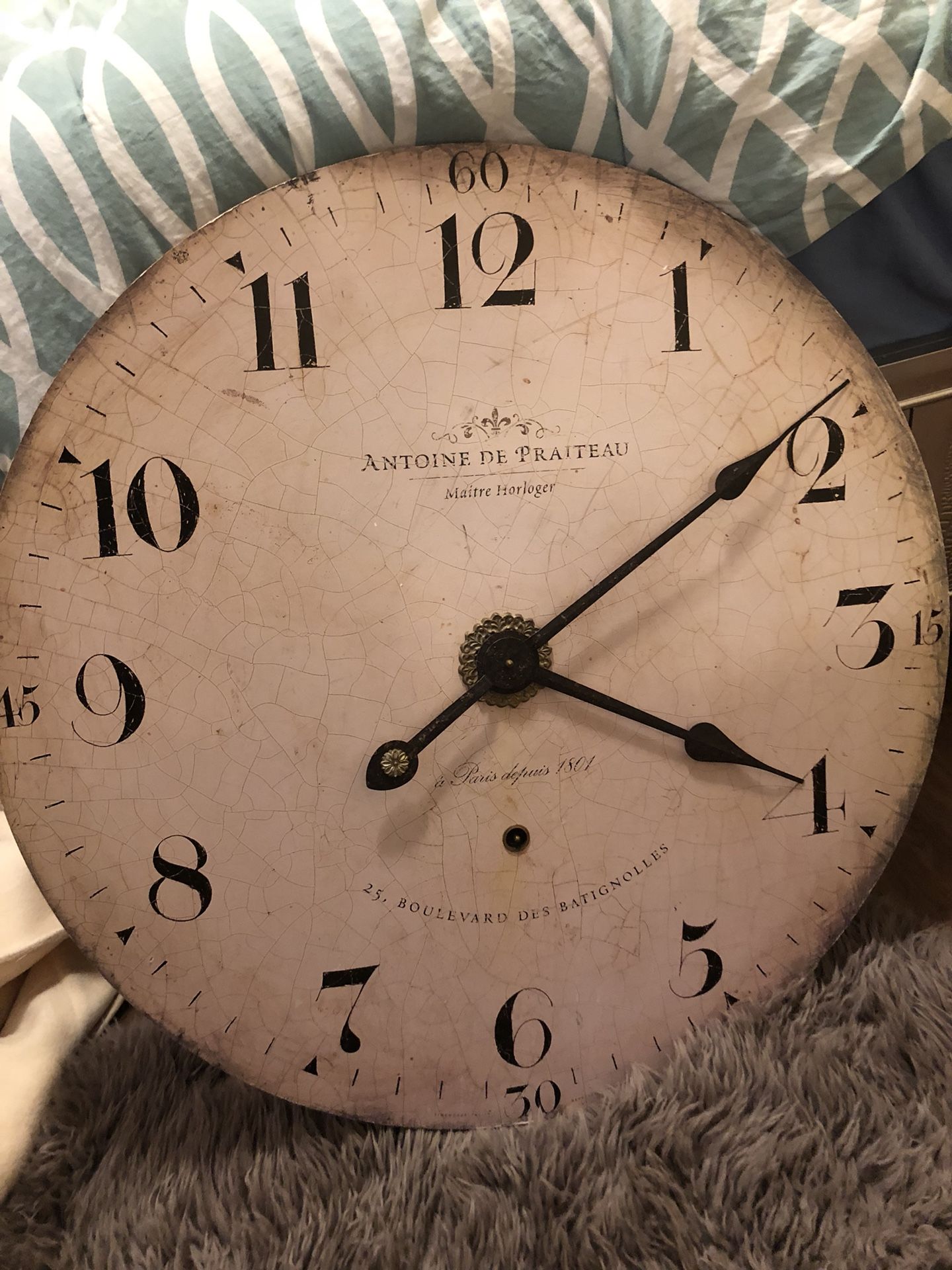 Antique wall clock from France( Antoine De Praiteau) year 1801