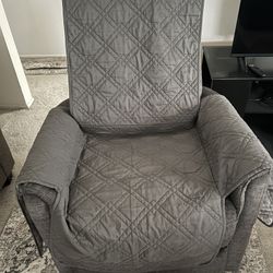 Recliner Gray Soft Material