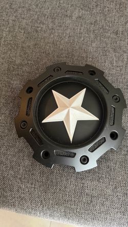 KMC Rockstar 2 Wheel Center Cap SC-190 – Black & Silver Star