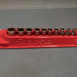 Snap-on Tools 10 pc 1/4" Drive 6-Point SAE Flank Drive® Shallow Socket Set (3/16–9/16")