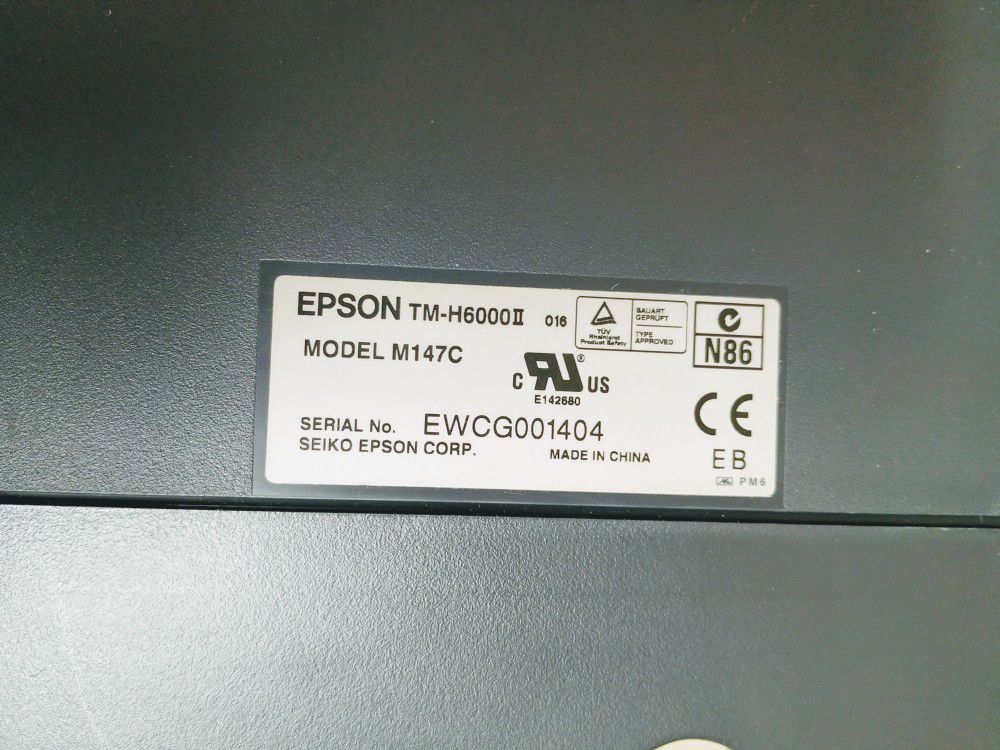 Epson TM-H6000 II M147C POS printer.