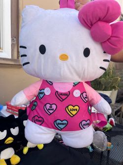 Hello Kitty 18’’ Heart Plush Backpack