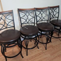 Swivel Barstool - 4 set- 