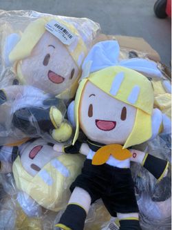 SEGA Fuwa Petit MEJ Plush of the popular Vocaloid character Kagamine Rin.