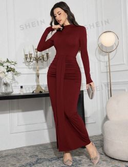 Burgundy Elegant Dress 