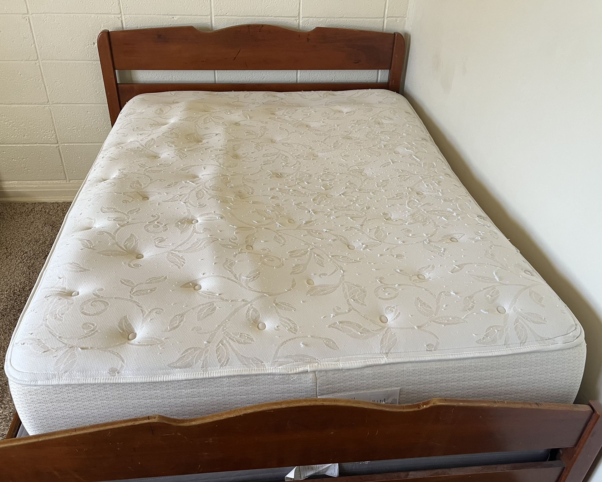 Bed frame, Mattress with box spring