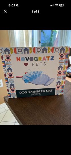 Novogratz Pets Dog Sprinkler Mat 69x47in