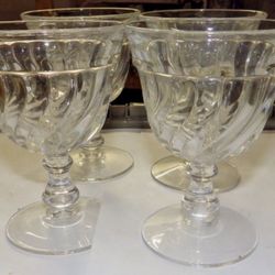  Fostoria Colony Swirl Glasses
