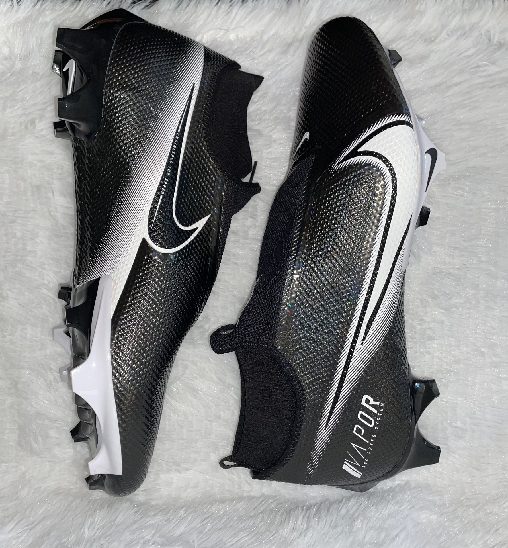 New Nike Vapor Edge 360 Pro Wide Mens Size 16 Black Football Cleats