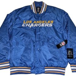 Los Angeles Chargers Blue Bomber Jacket Men's Medium & Large New $130 MSRP