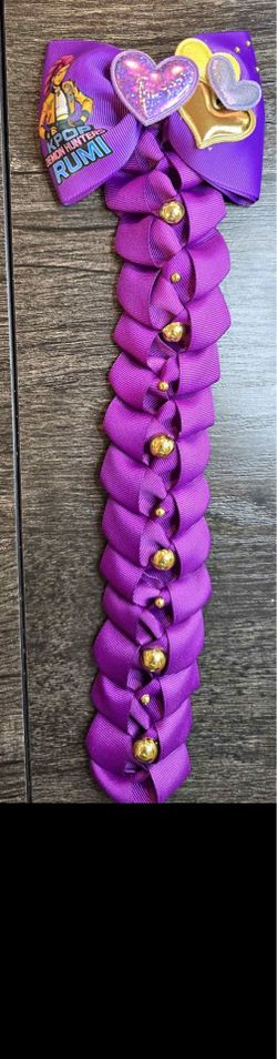 Kpop Rumi bow braid