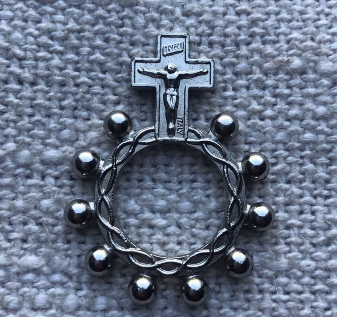 Vintage Pocket Finger Rosary