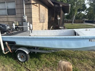 14ft Skiff With 2006 25hp Yamaha Electric Start