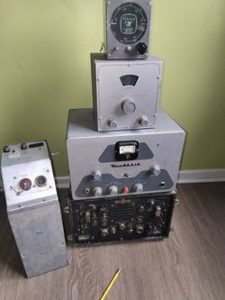 Antique world war II radio electronic devices decor decoration bookshelf focal pieces interior decoration