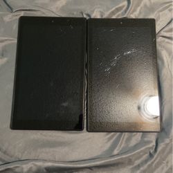 2 10” Amazon Tablets 
