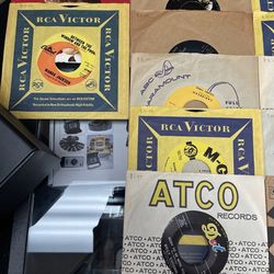 Assortment Of Vintage 7” Vinyls