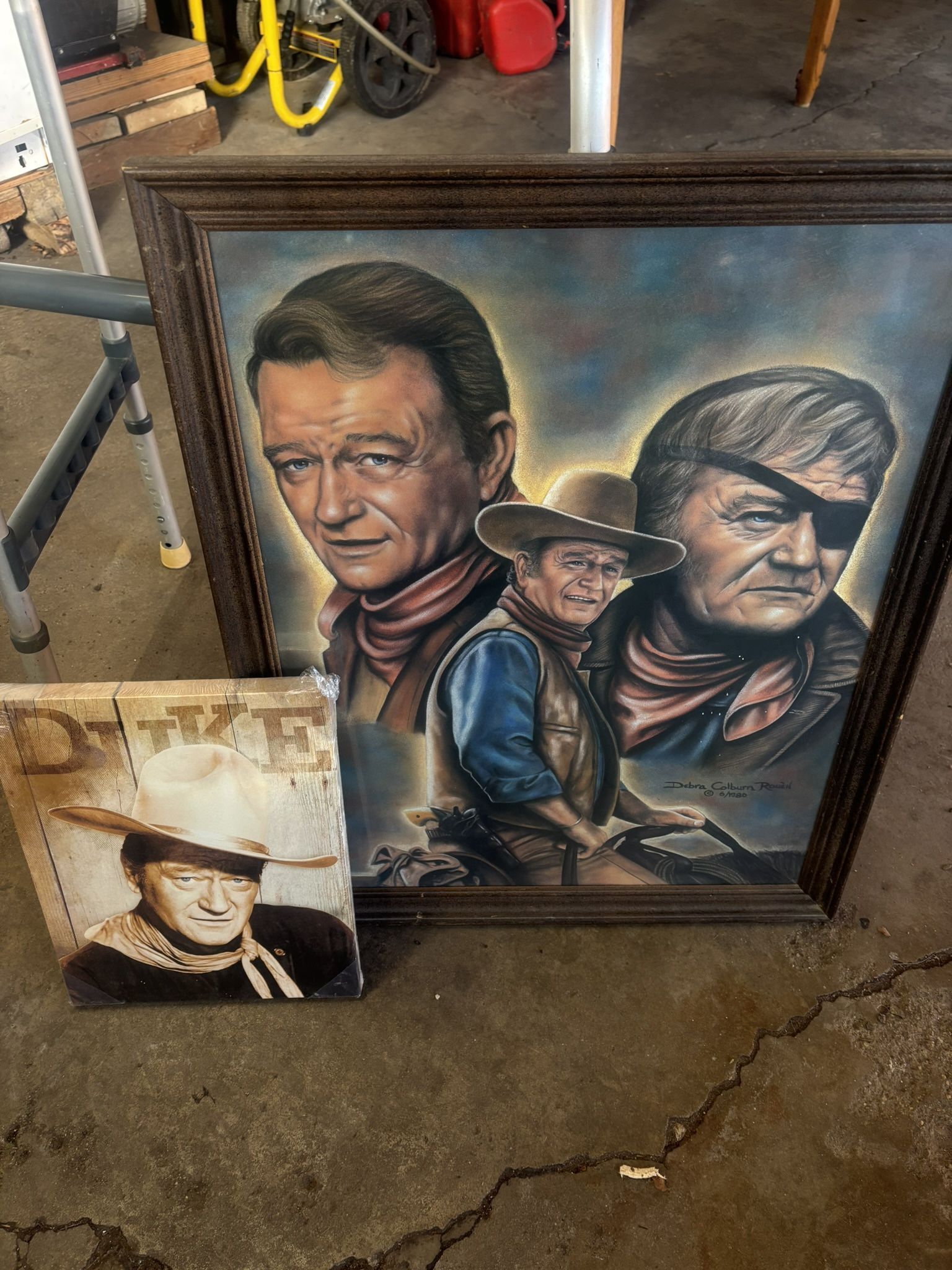 John Wayne Picture And Frame 