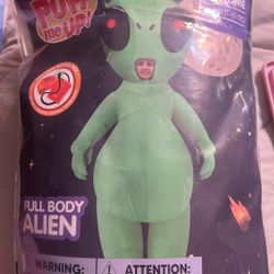 Alien Inflatable Child Size 7-10 Yrs Brand New