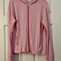 All In Motion Pink Hoodie Jacket Activewear Soft Silky Size XL