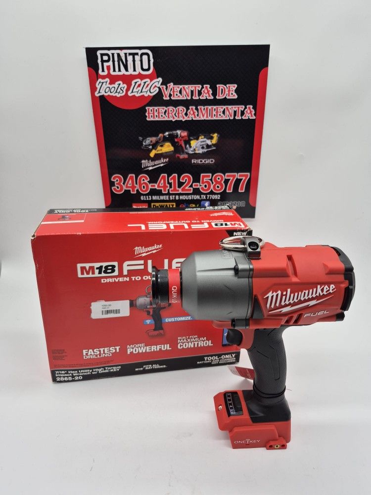 MILWAUKEE 7/16 HEX IMPACT WRENCH W ONE KEY