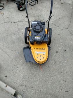 Walk behind brush hog