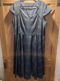 Hell bunny retro plaid swing dress