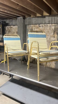 Vintage Strap Deck Chairs