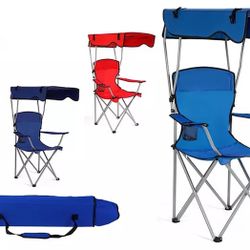 Portable Folding Canopy Camping Chair