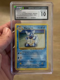 Pokemon wartortle classic collection cgc 10