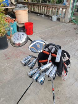 Callaway Big Bertha X-18 Pro Series Golf Club Set Right Handed Regular Flex W/Sun Mountain Three 5 Stand Bag