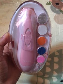Baby Nail Clippers Infant Electric Nail Trimmer File Safe Newborn Toddler Toes and Fingernails Scissor with LED for Care and Polish,Mom Also can Use