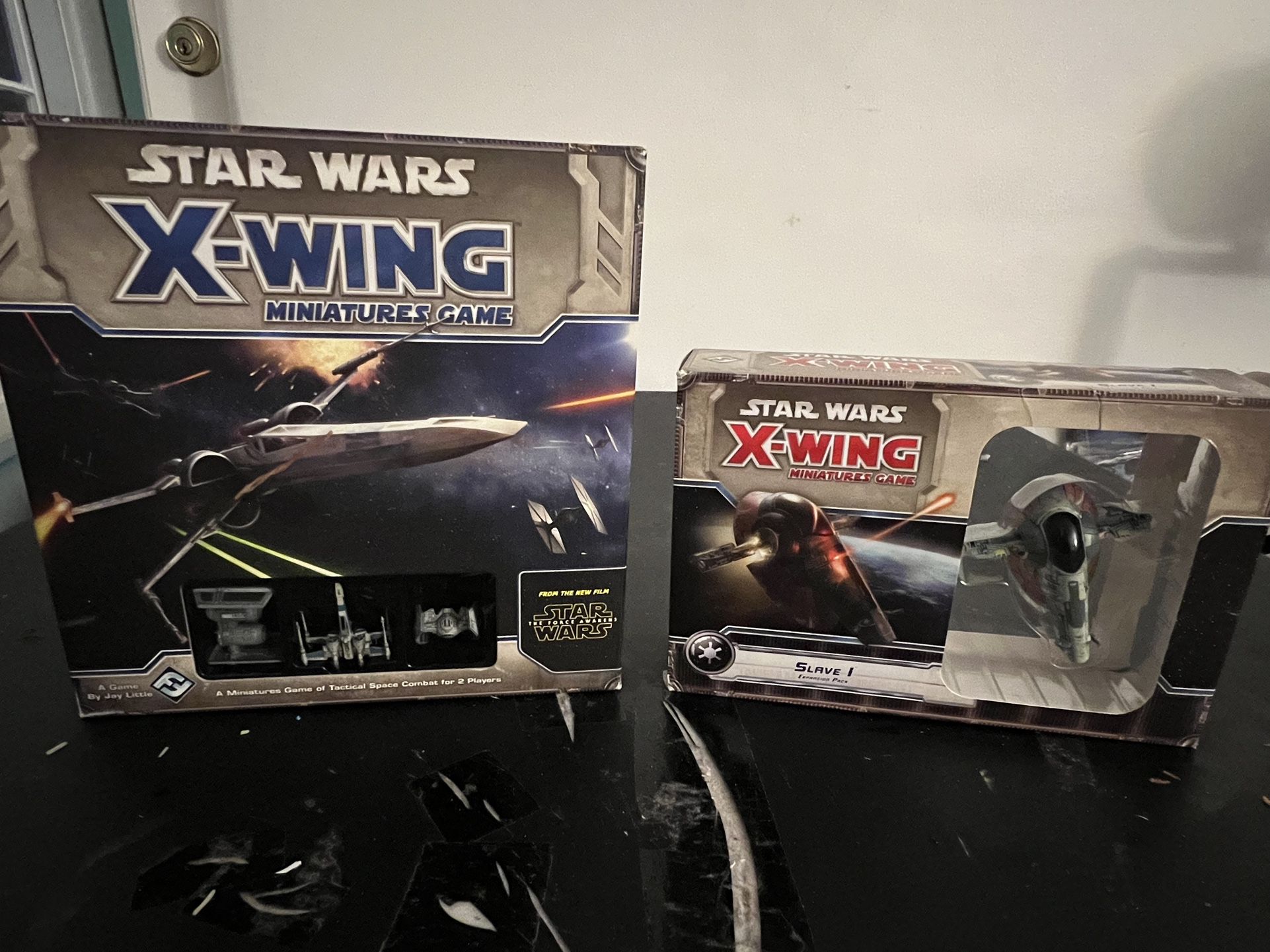 Star Wars X-Wing Miniatures Game - Core Set And Boba Fett Slave 1