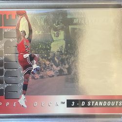 Michael Jordan triple double 3-D Standouts upper deck