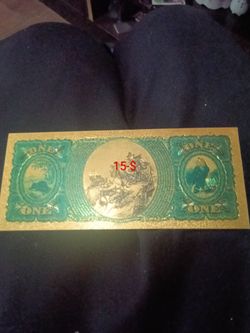 Replica of a one dollar us bill