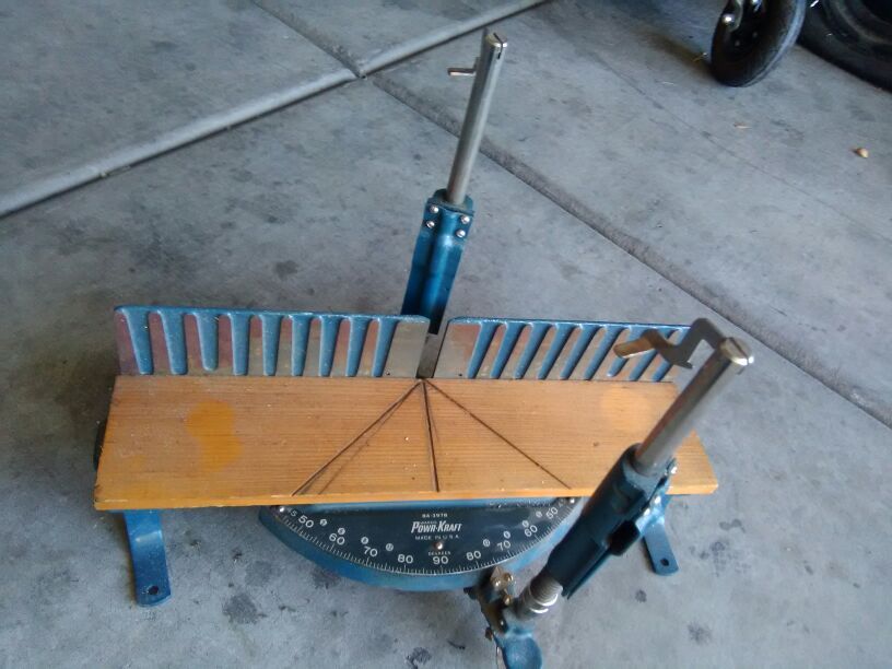 powr-kraft wards mitre saw - vintage miter box hand Saw 84-3978