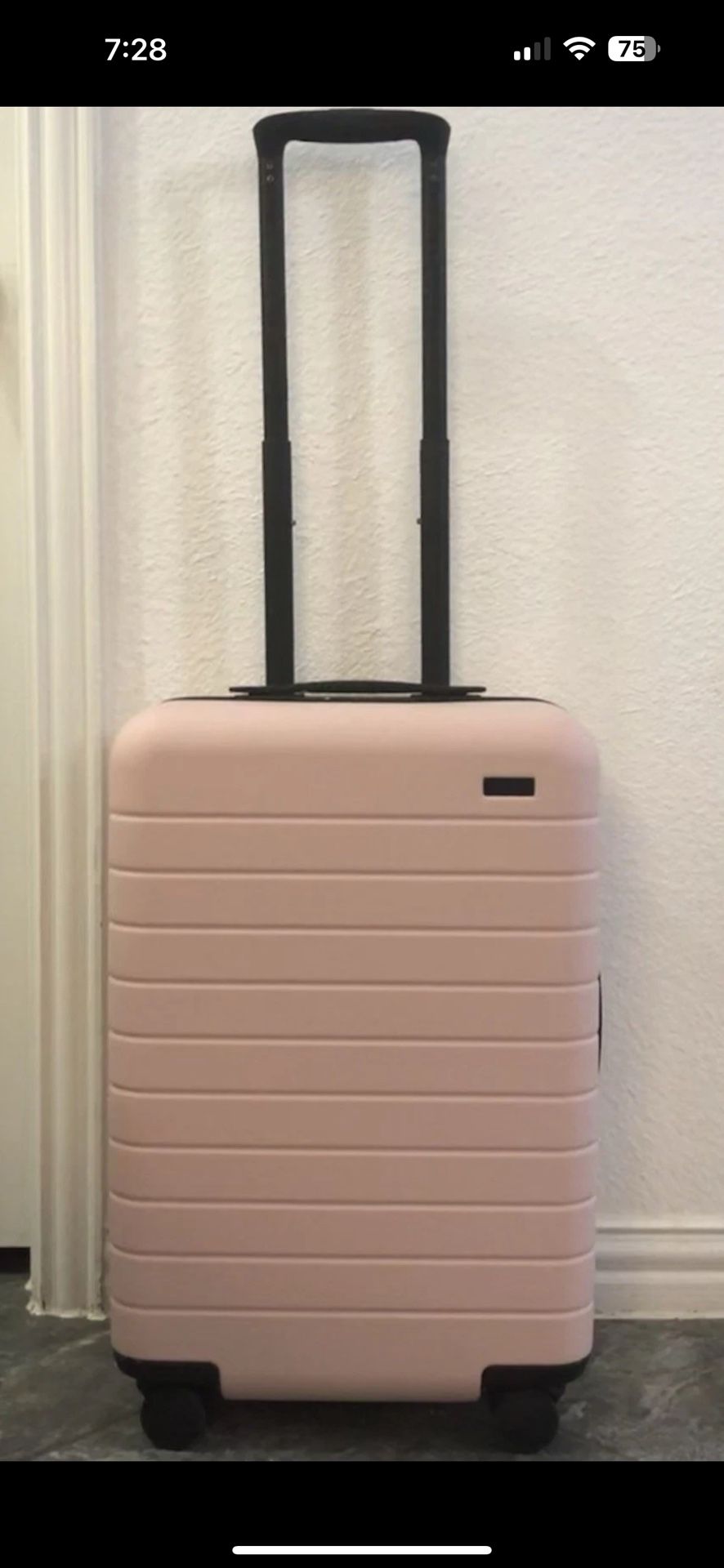 Pink AWAY carry on