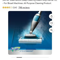 Swiffer SteamBoost Deep Cleaning Steam Mop Starter Kit - For Bissell Machines: All Purpose Cleaning Product