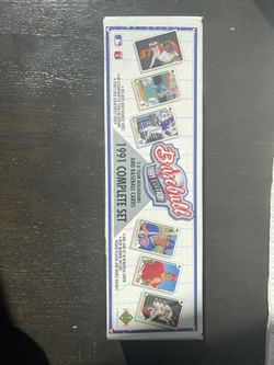 Upper Deck 1991 Complete Set If Baseball Cards