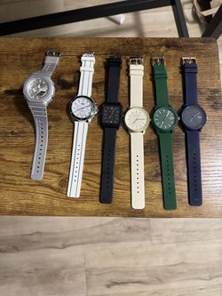 5 Lacoste watches plus G shock watch